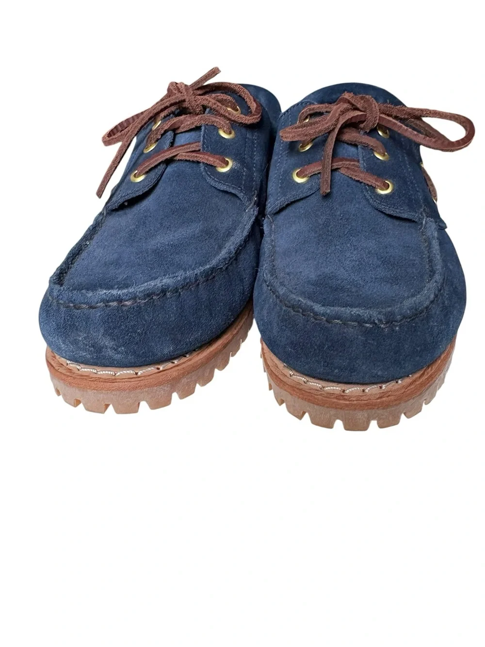 Timberland Indigo Blue Suede Boat Shoes men’s Size 10